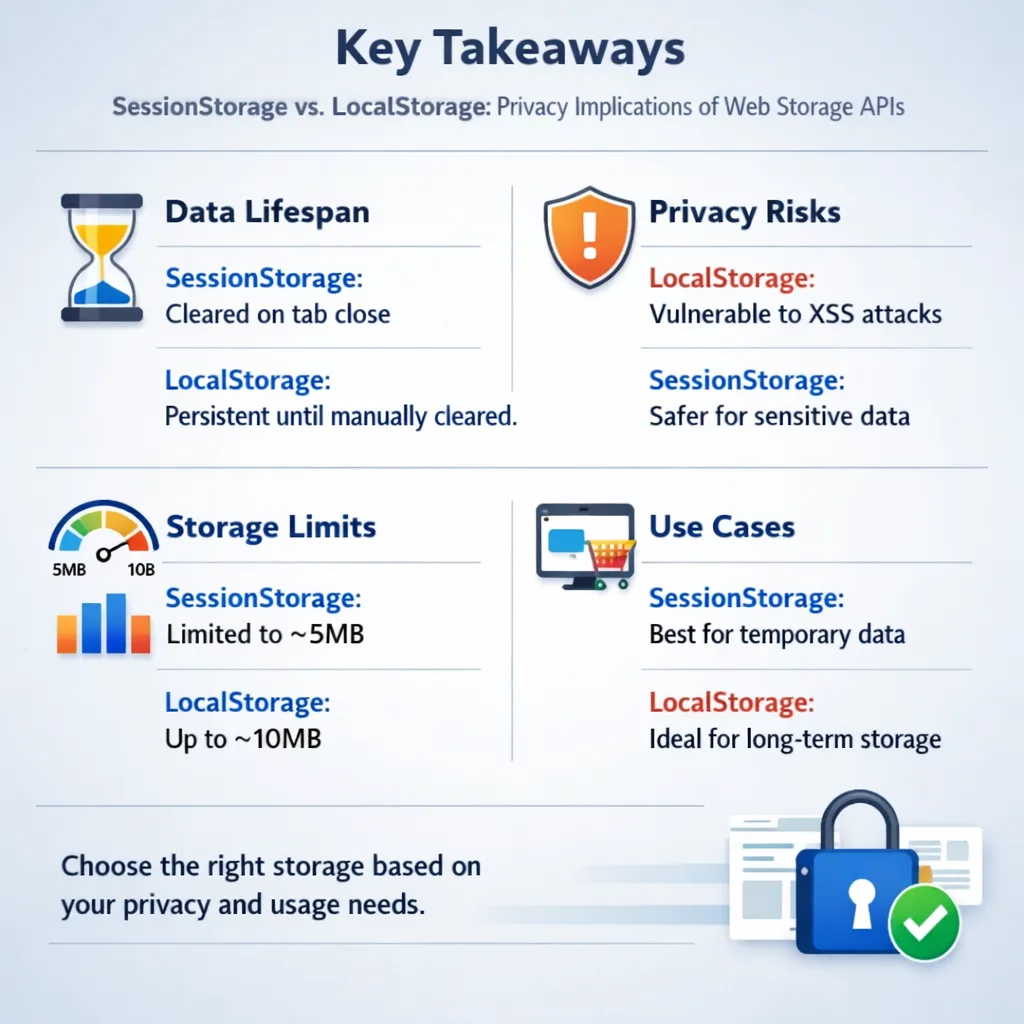 What Is the Difference Between SessionStorage and LocalStorage?