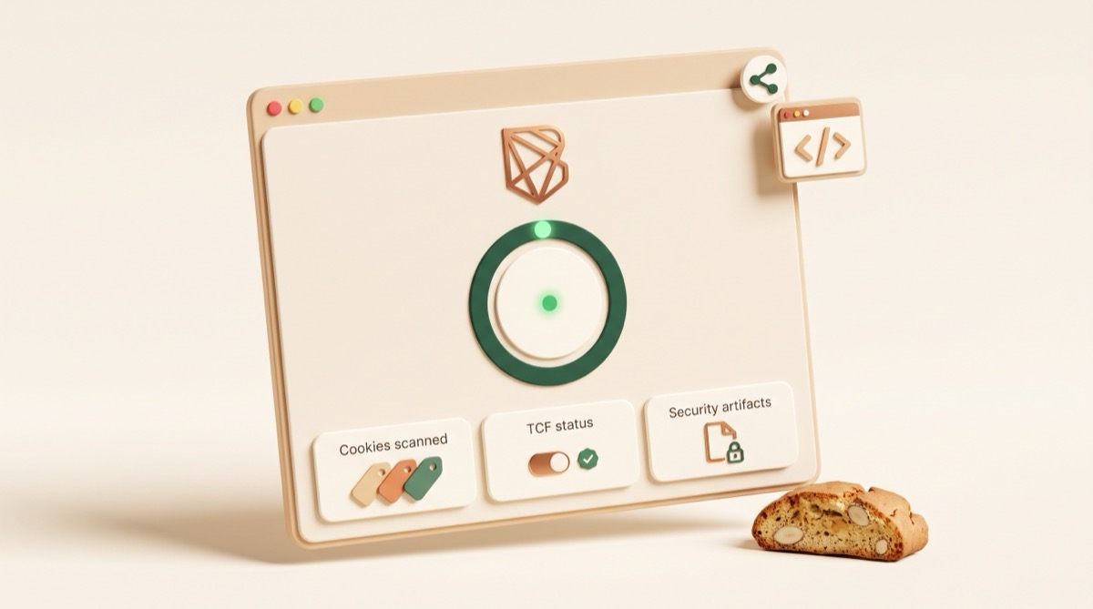Public Trust Portal with an automated scan score and information cards